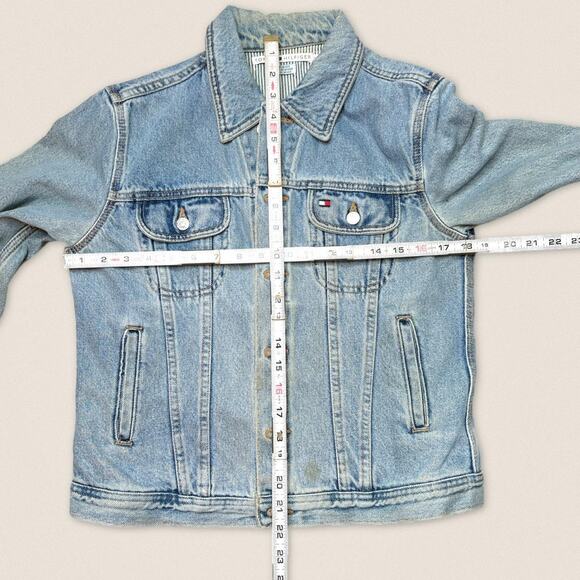 Y2K Tommy Hilfiger Women’s Denim Jacket Size Medium - Picture 5 of 8